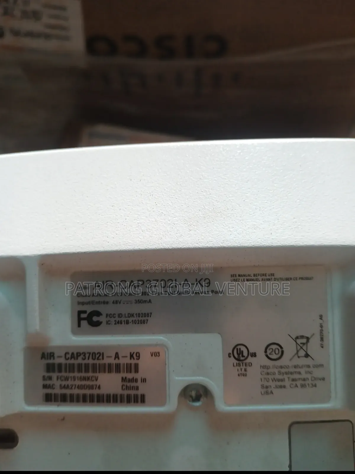Cisco Access Point 3702i