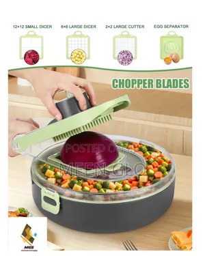 9-in-1 Vegetable Chopper And Slicer With A Container To