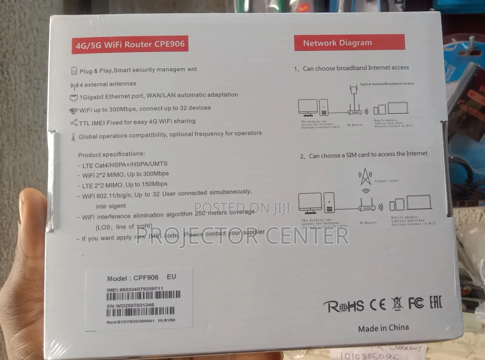 4g/5g Wifi Router Cpf906