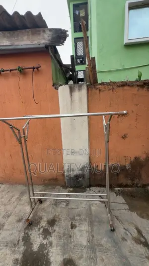 Silver Steel Cloth Stand