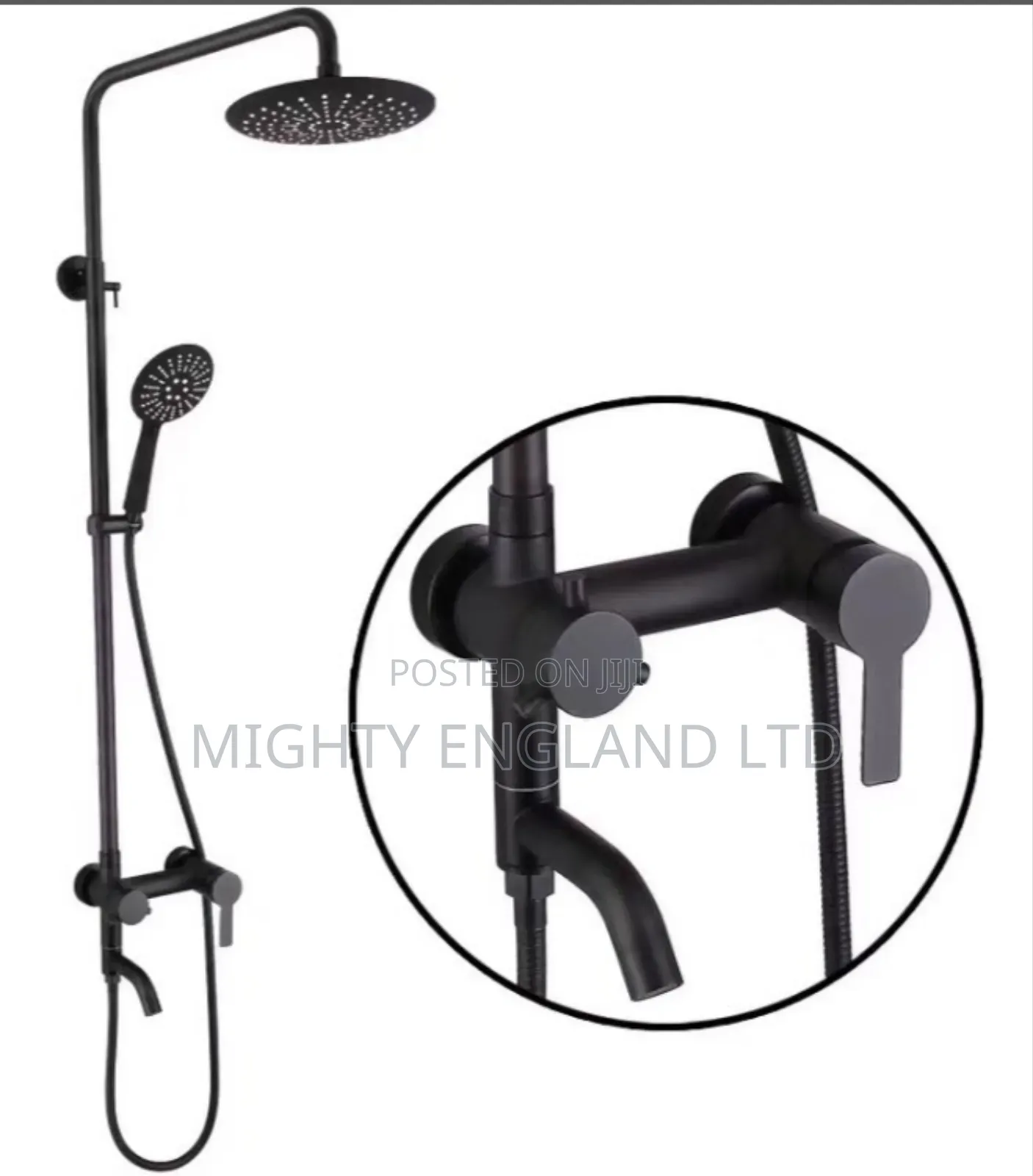 Black Brimix Standing Shower Set