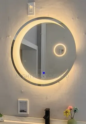 Wall-Mounted Illuminated Round Led Makeup Mirror