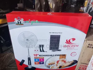 Solar Rechargeable Fan 18inch