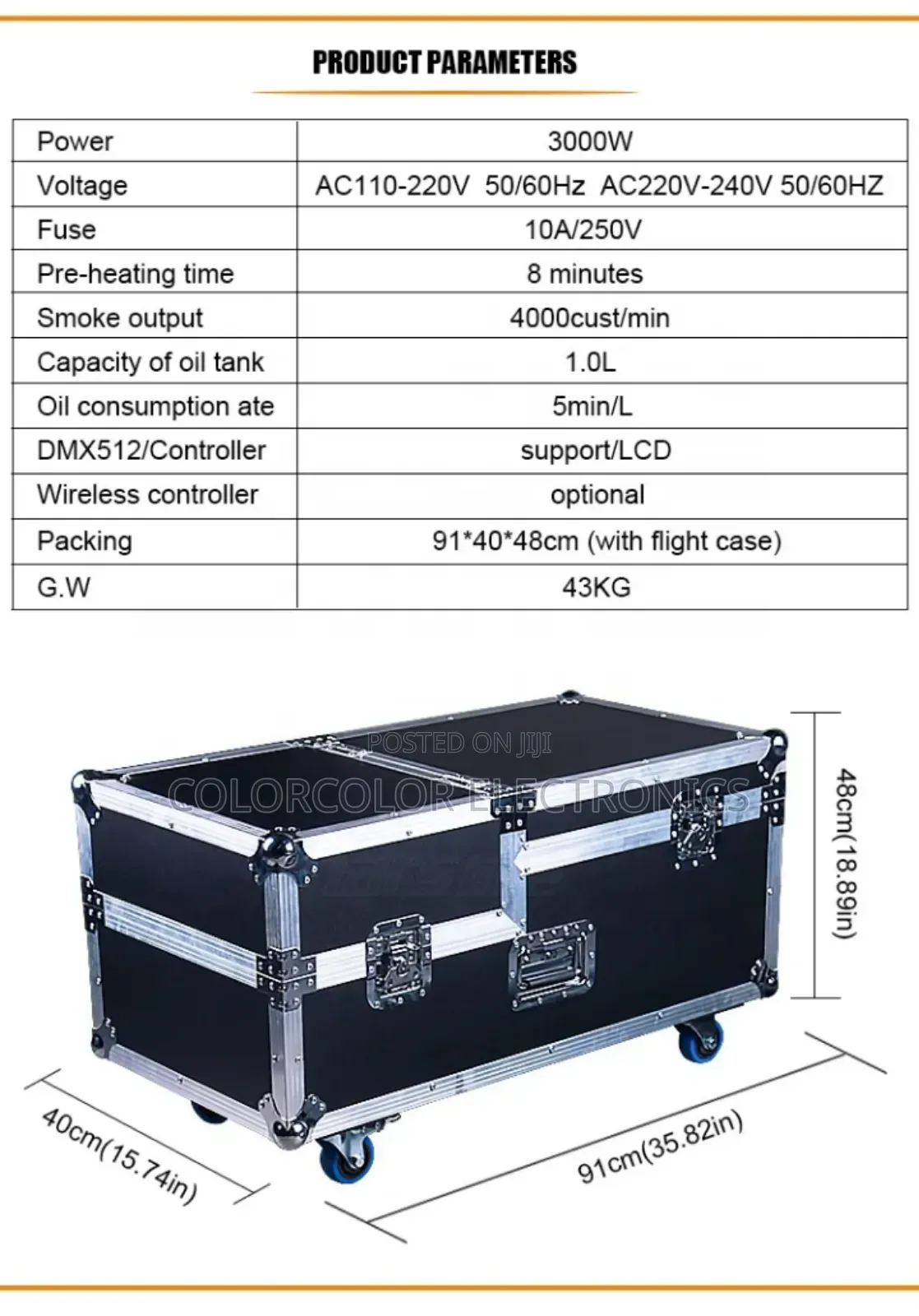 3000w High Output Low Lying Water Base Fog Machine