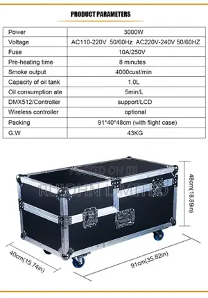 3000w High Output Low Lying Water Base Fog Machine