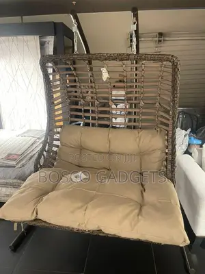 Italian Bodrum Outdoor Swing Chair – Wicker Design With Cushioned Seat