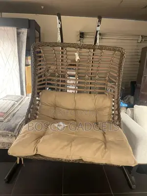 Italian Bodrum Outdoor Swing Chair – Wicker Design With Cushioned Seat