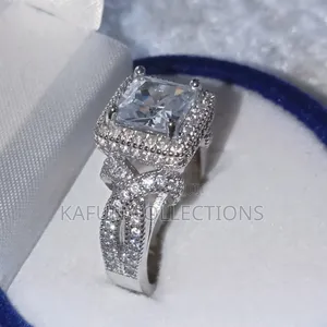 Non-fading Unique Design Solid Zirconia Proposal/Engagement Ring