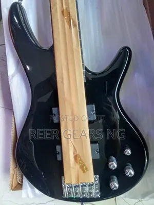 Original Ibanez 205 Black 5 Strings Bass Active