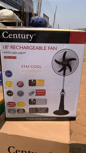 Century 18 Inches Rechargeable Fan With Long Lasting Battery