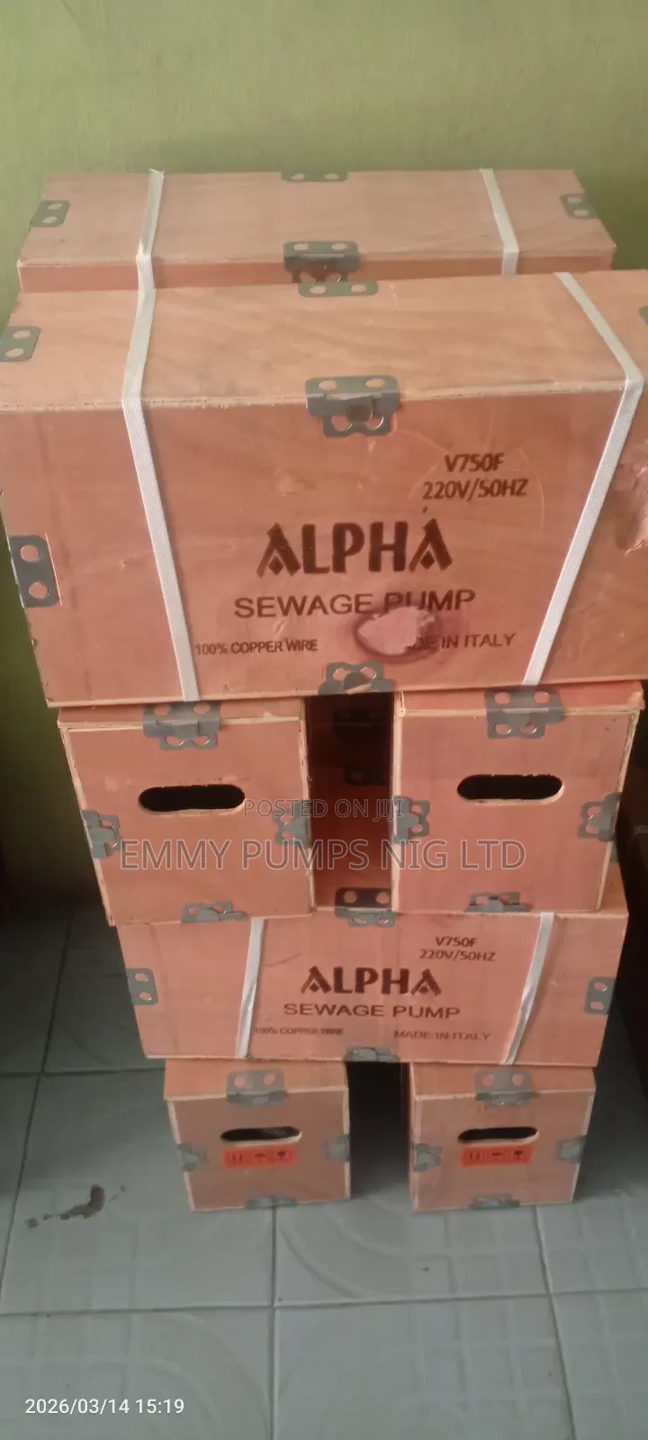 Sewage Alpha Pump Stainless Cast