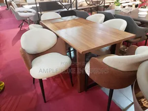 6 Seater Wooden Contemporary Dining Set