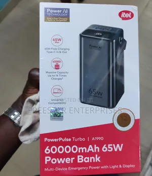 Itel 60000mah Power Bank. Itel 65w Power Bank.