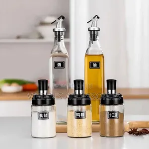 5pcs Oil Vinegar Spice Bottles