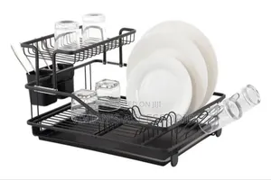 Quality 2tier Gold/Silver/Black Dish Rack.
