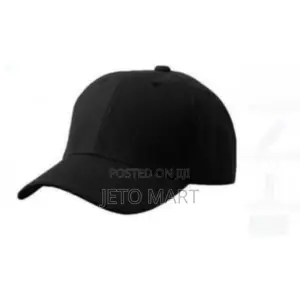 Mens Quality Single Face Cap -black