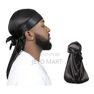 Fashionable Do-rag Cap For Big Boys-black