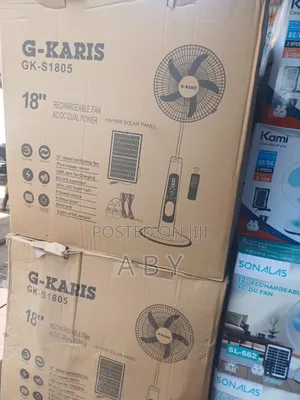 18inches Solar Rechargeable Fan