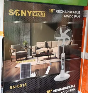 18inches Sony Rechargeable Solar Fan