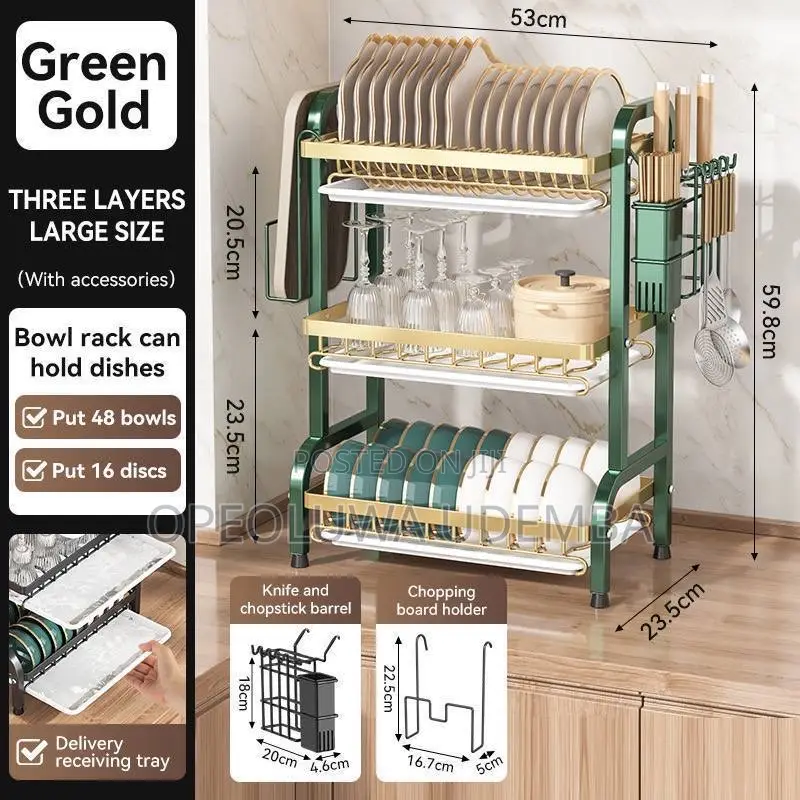 3 Layers Plate/Dish Rack