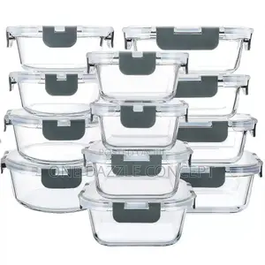 12pcs Food Glass Storage Container