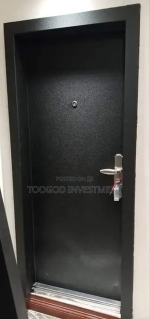 3ft German Security Black Door for Your Entrance and Back Door