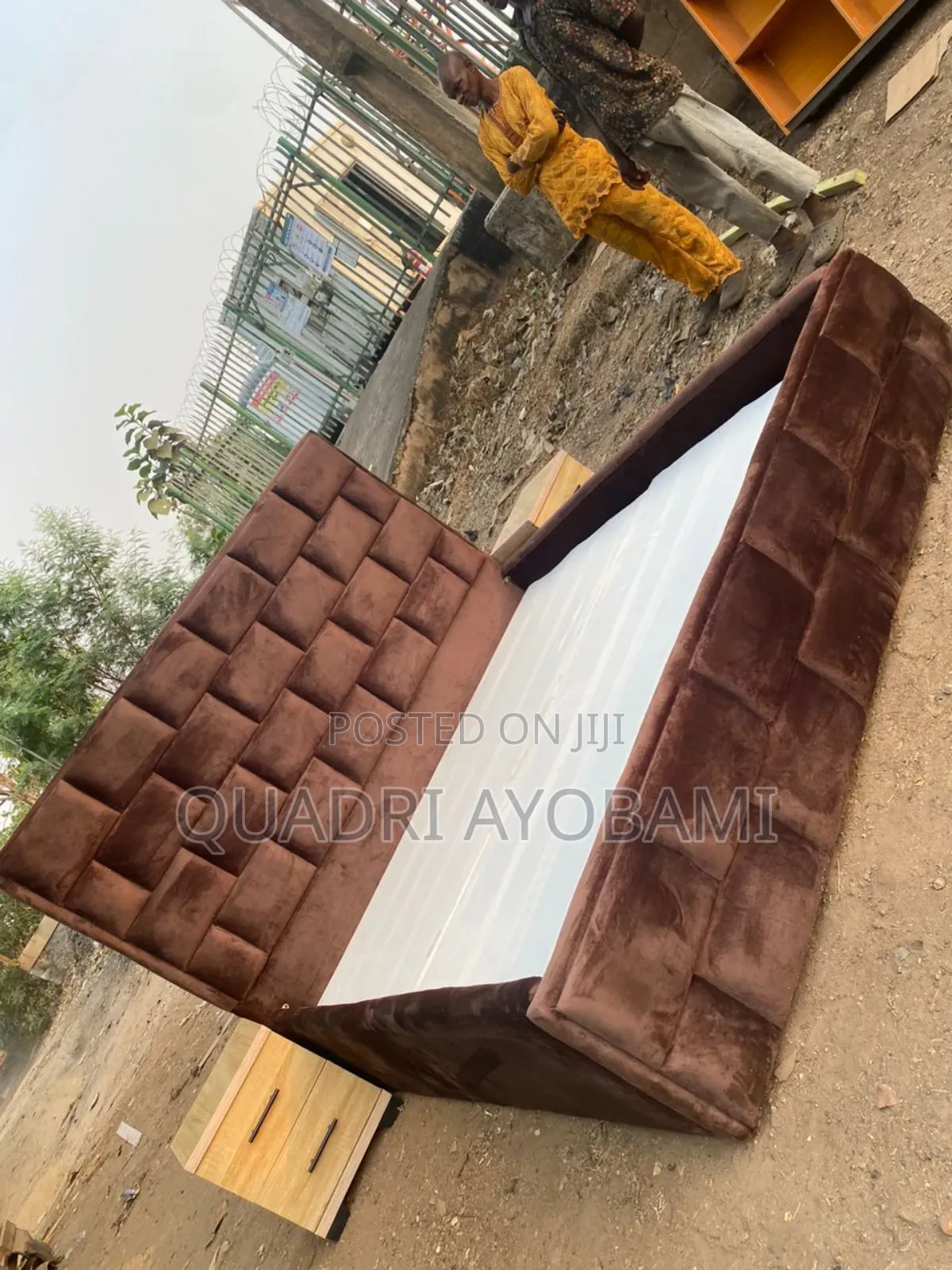 6 by 6 Bed Frame With Bedside Is Available