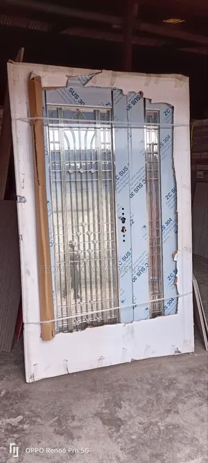 Silver Glass Door