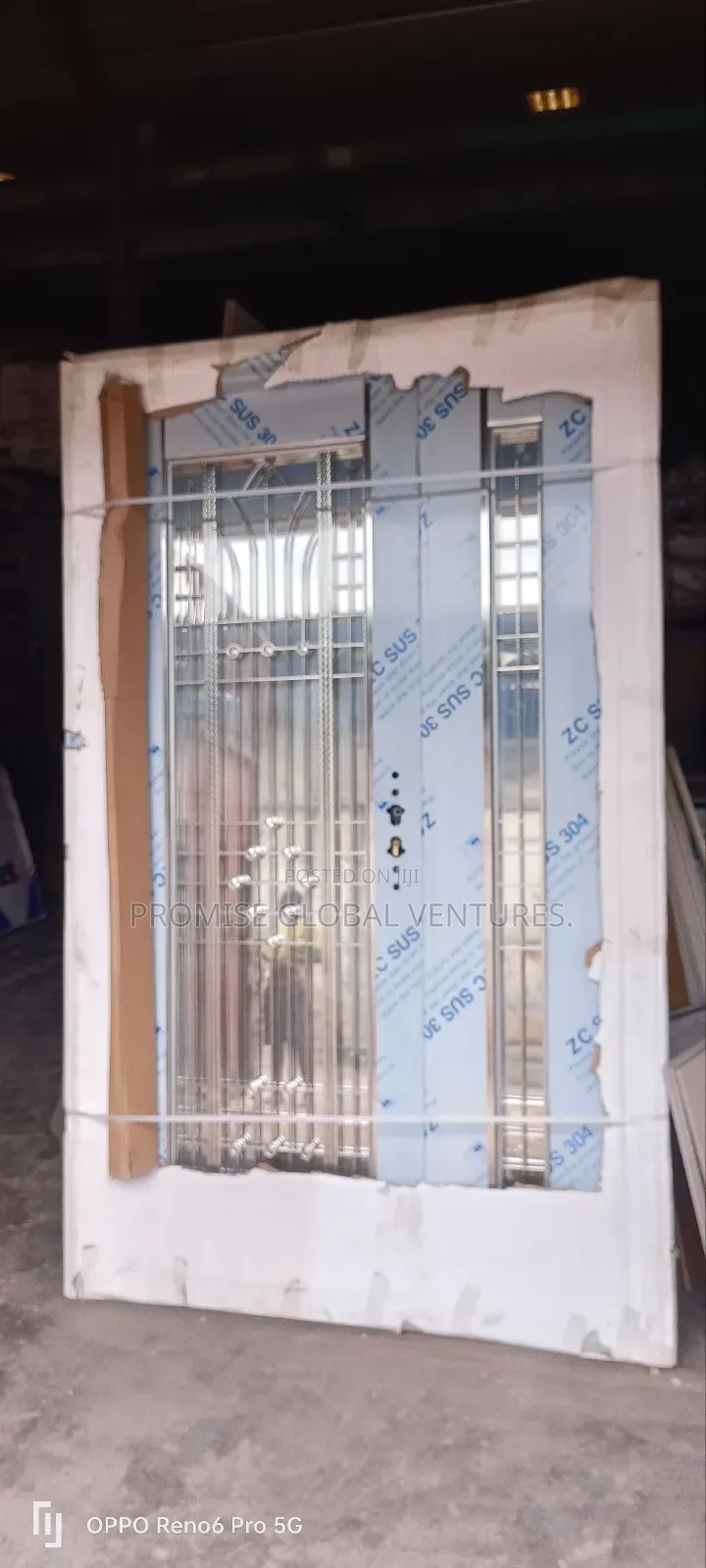 Silver Glass Door