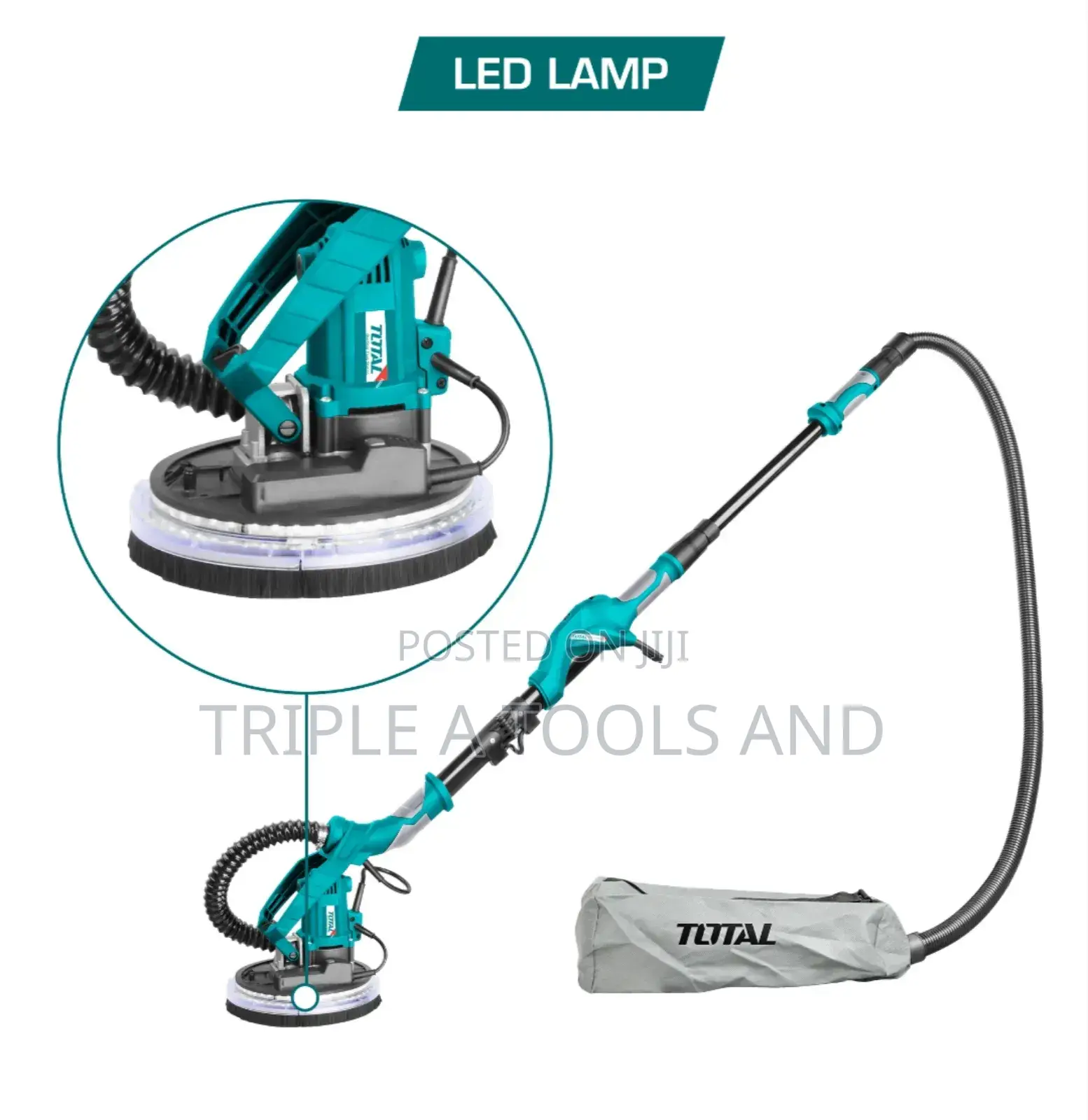 Total 1050w Electric Drywall Sander – With Dust Collection System