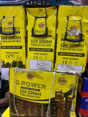 G Power 220ah Tubular Batteries