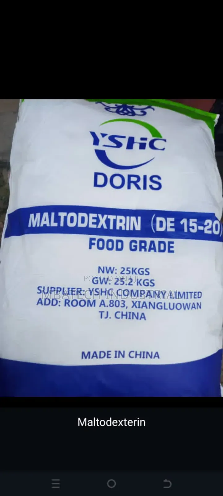 Maltodexterin 15-20 De