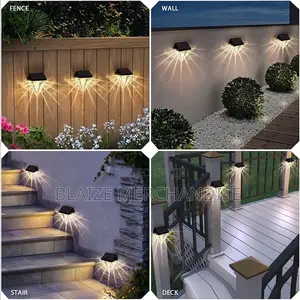 Diamond Solar Fence Solar Wall Outdoor Waterproof Garden Light