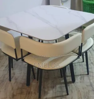 Compact 4 Seater Marble Dining for Sale