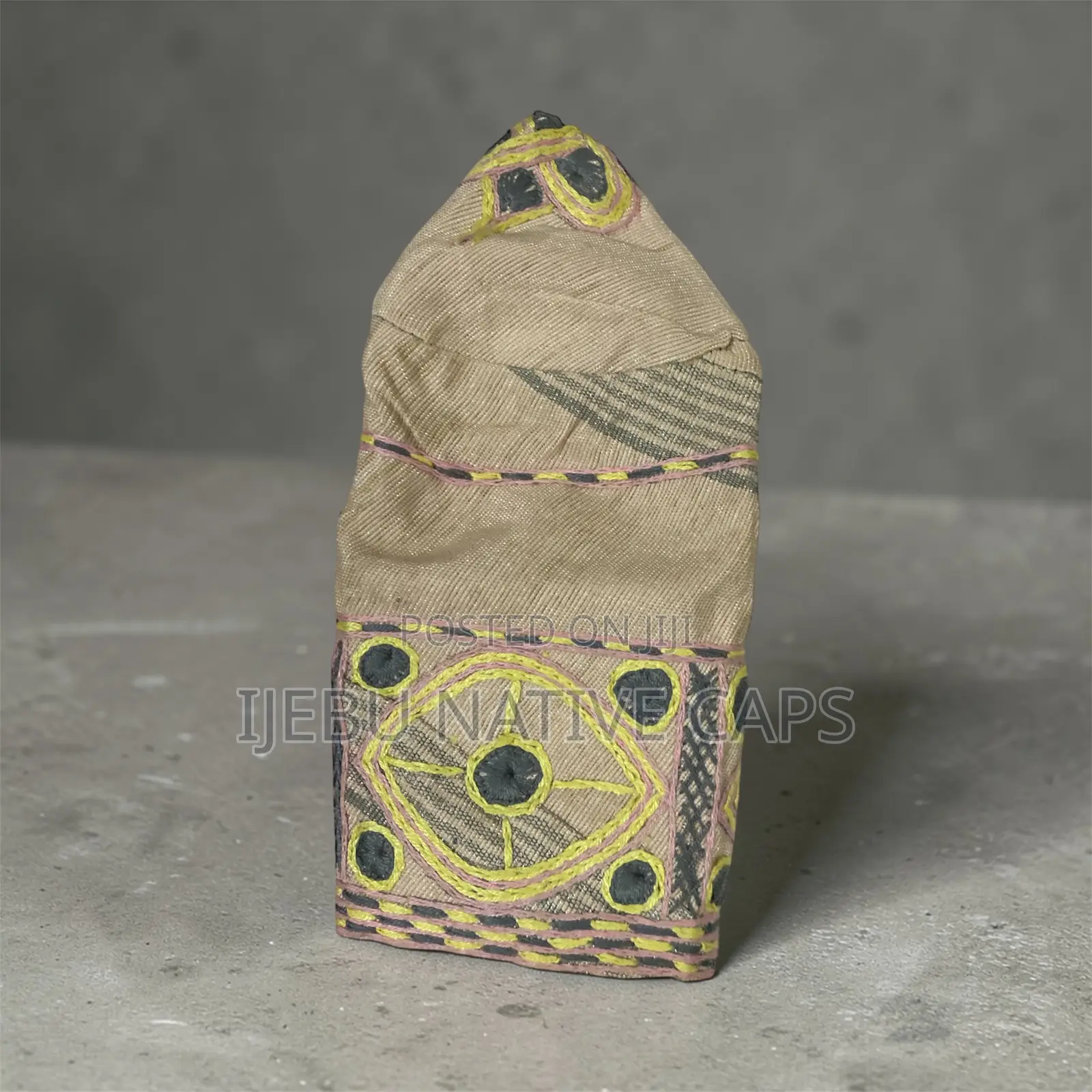 Classic Ijebu Embroidery Cap