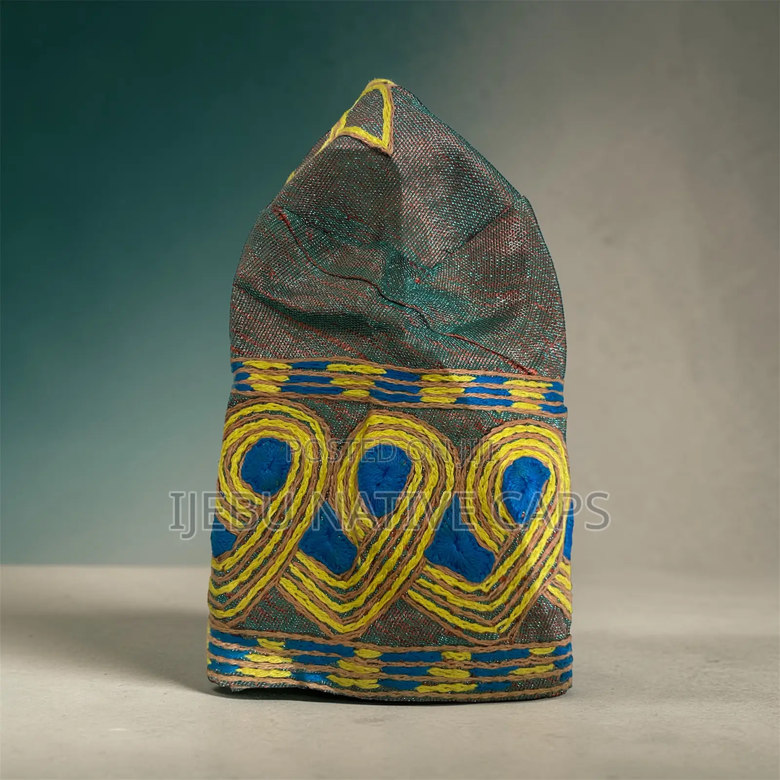 Classic Ijebu Embroidery Cap