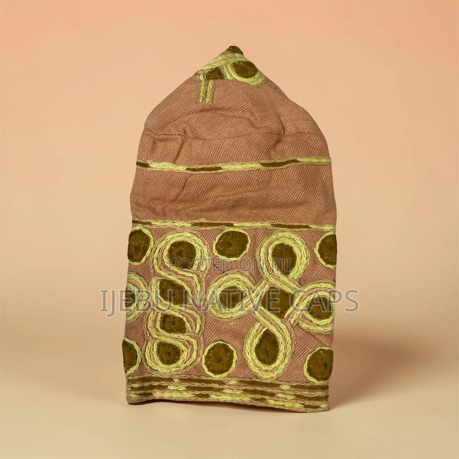 Classic Ijebu Embroidery Cap
