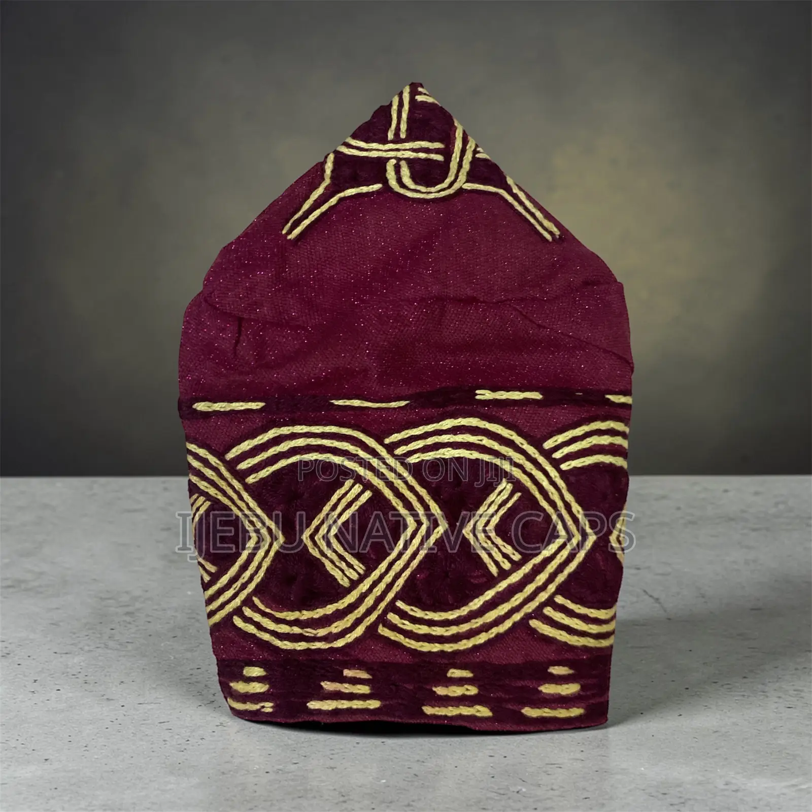 Classic Ijebu Embroidery Cap