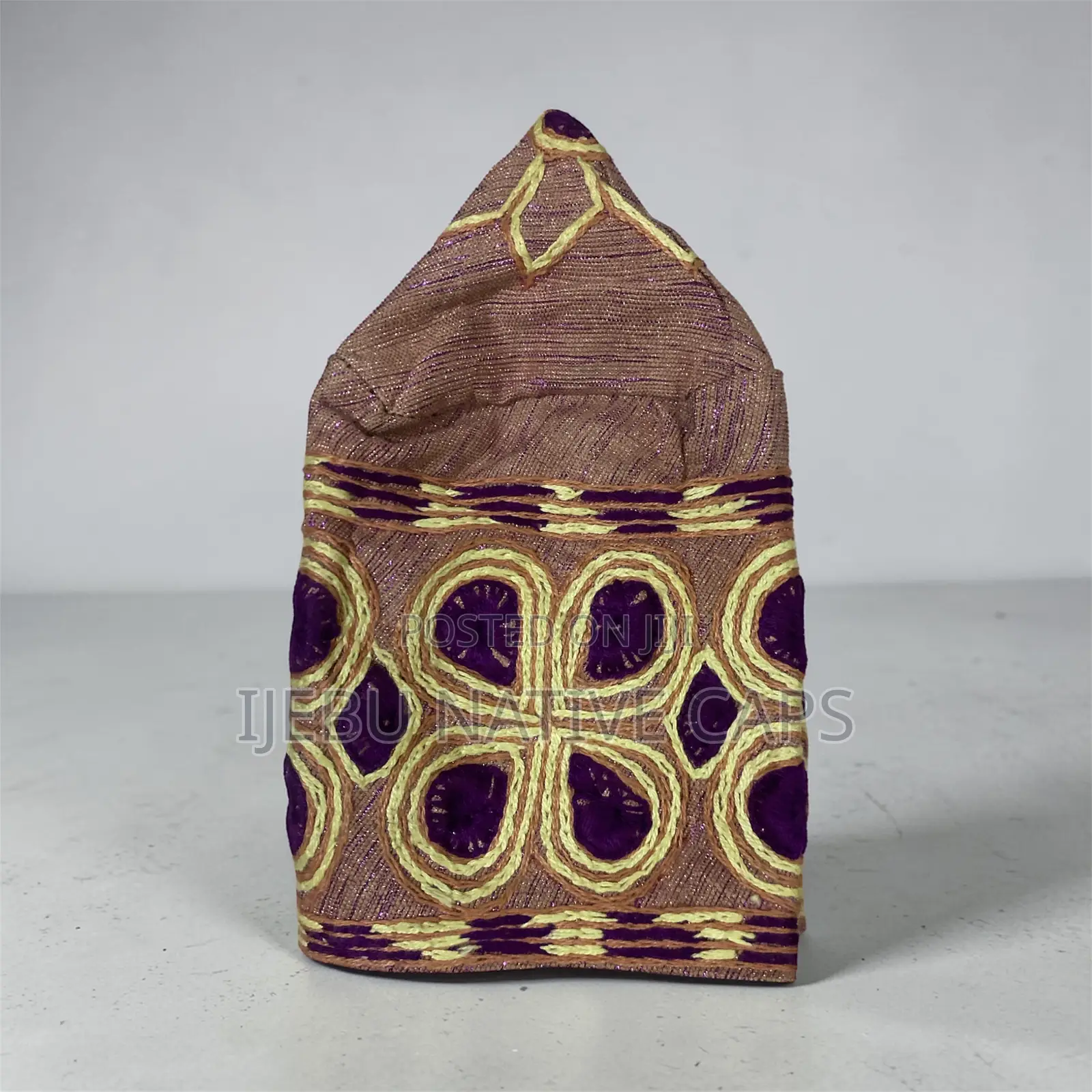 Classic Ijebu Embroidery Cap