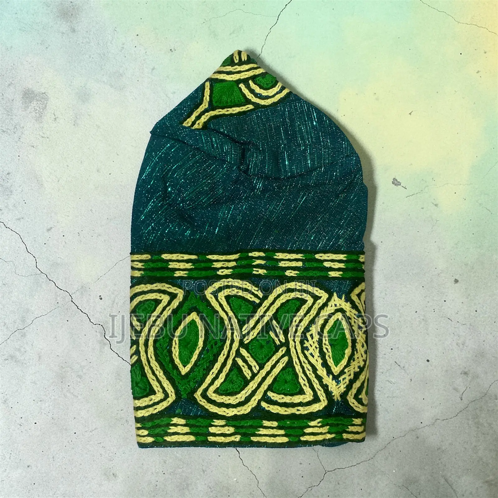Classic Ijebu Embroidery Cap