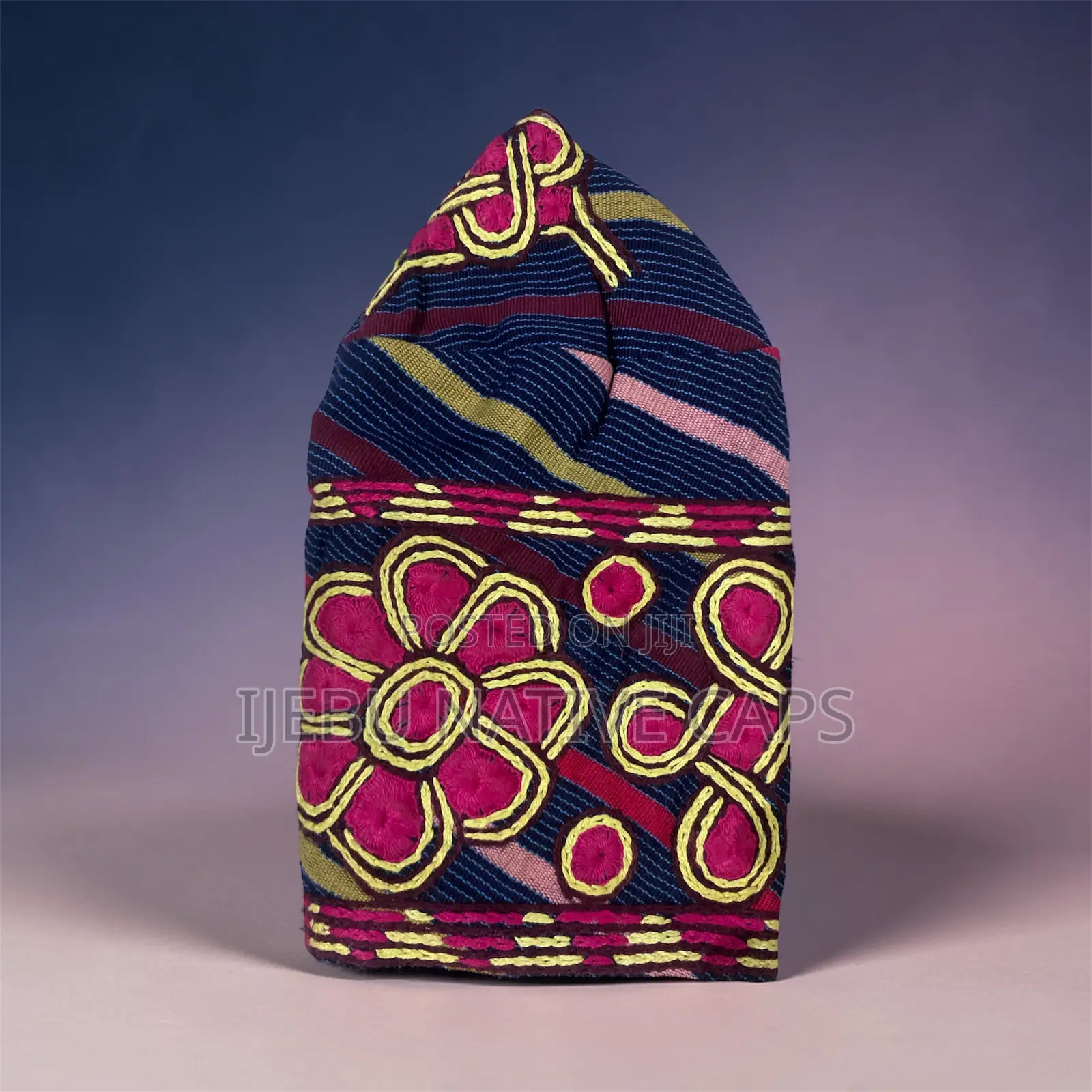 Classic Ijebu Embroidery Cap