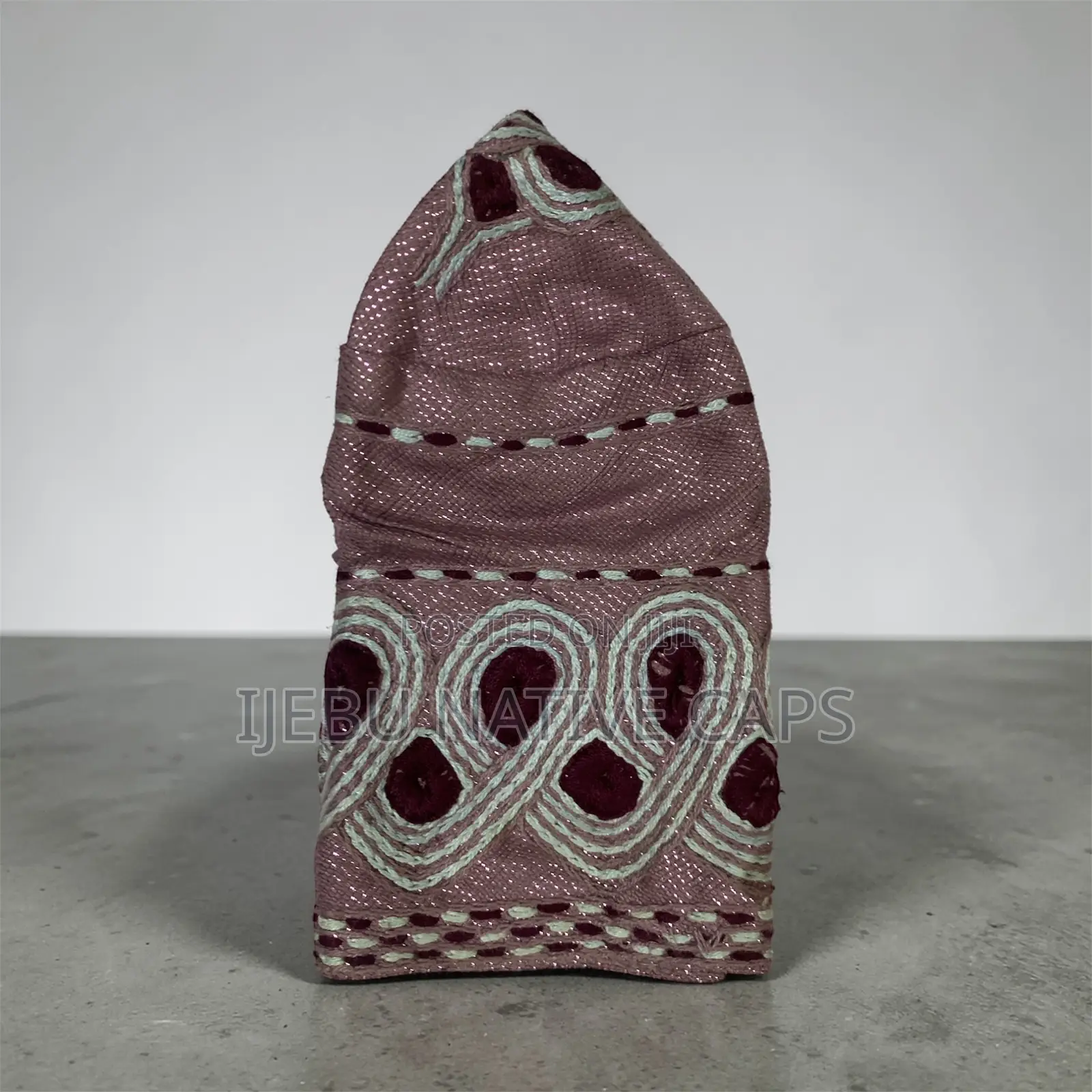 Classic Ijebu Embroidery Cap