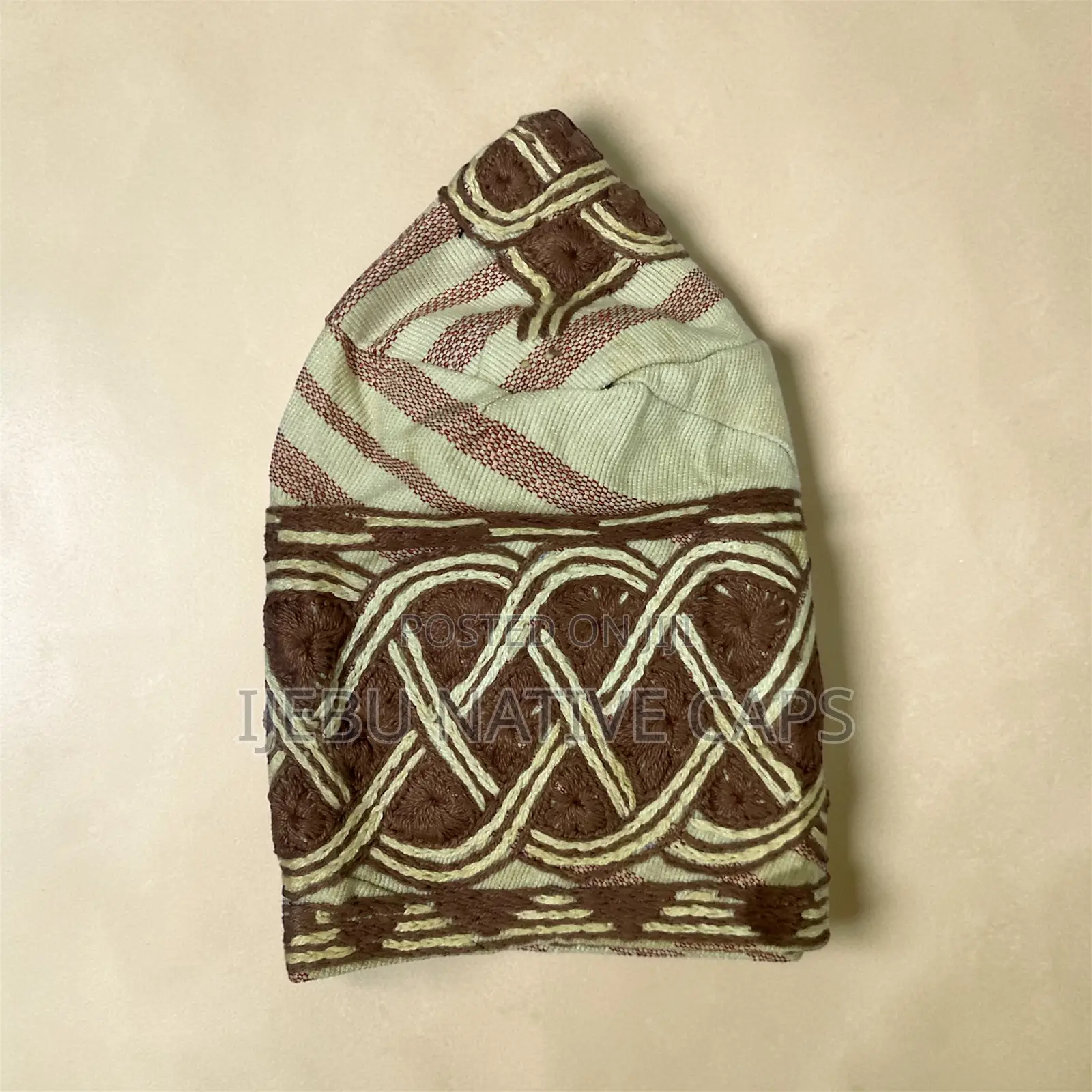 Classic Ijebu Embroidery Cap