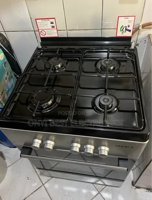 Maxi 60 by 60 4 Burner Gas Cooker 60604b (Gray Colour)