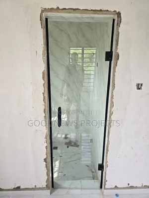 Plain Bathroom Glass Door