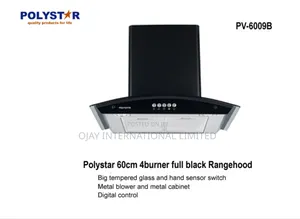 Polystar Extractor 60cm 4burner Two Years Warranty