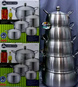 Quality Aluminium Belly Pot - Set of 5 Pots