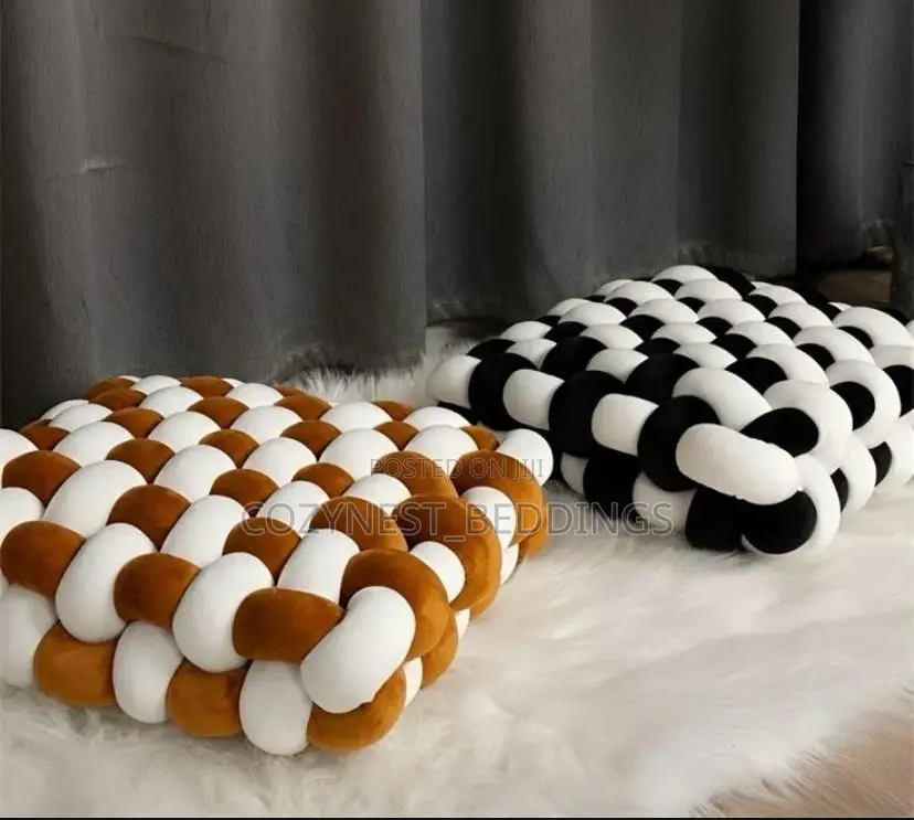 Velvet Square Knotted Throw Pillows (Available in Any Color)