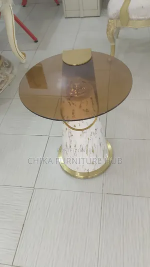 Glass Side Stool