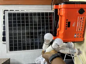300w Solar Generator With Multiple Bulbs And Panels